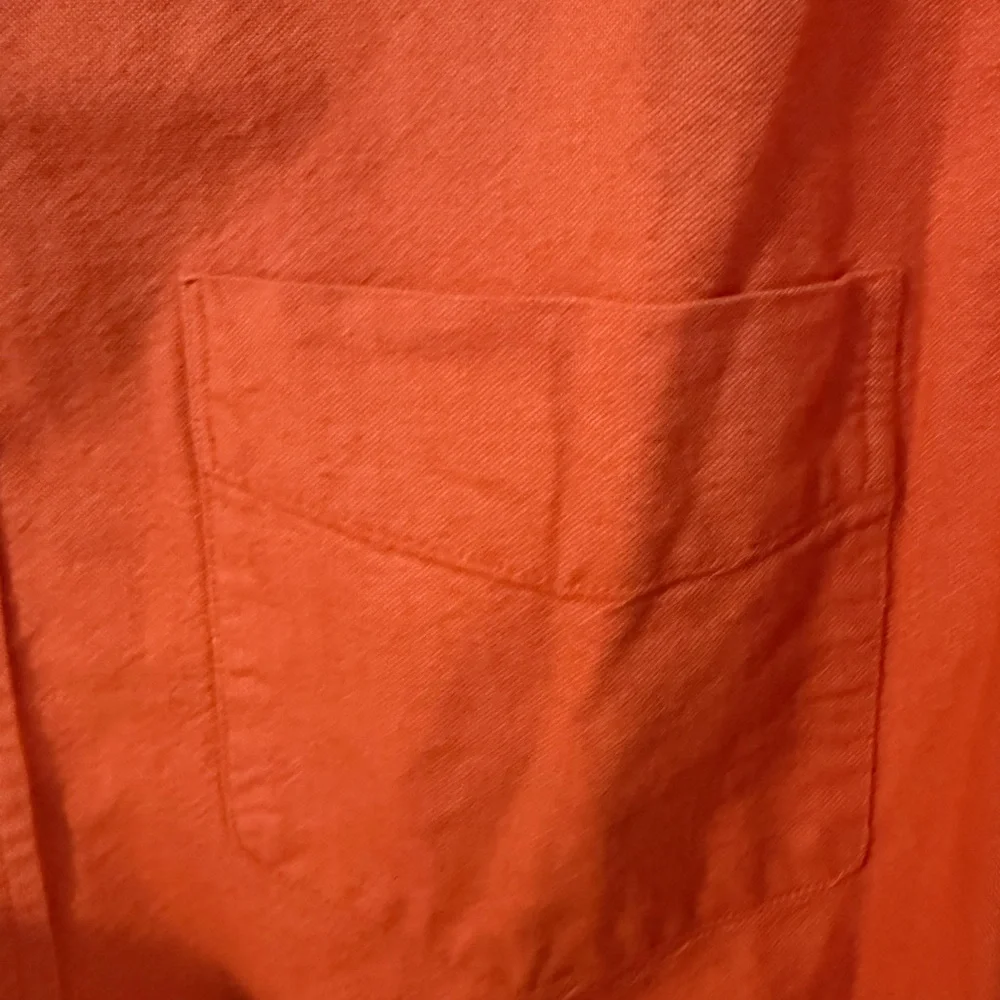 J. Crew Men's Vibrant Orange Casual Shirt